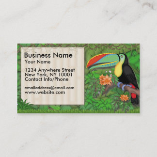 Business Card Jungle Fun Toucan Bird