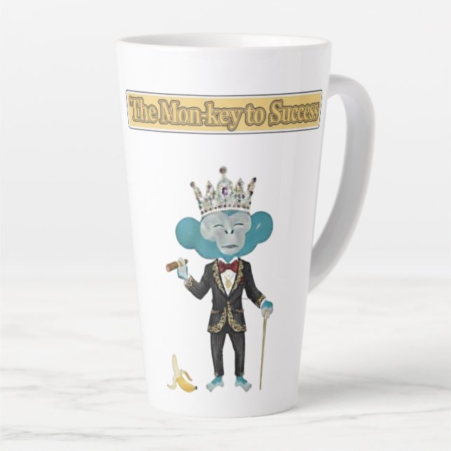 Business Card Latte Mug (Right Angle)