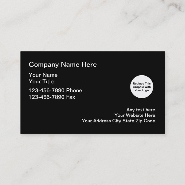 Business Card Logo Template (Front)