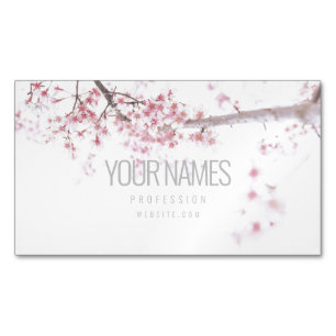 BUSINESS CARD MAGNET : "CHERRY BLOSSOM"