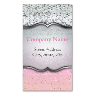 Business Card Magnet Glitter Star Dust