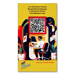 Business Card Magnet Set of Promotional Cards V2