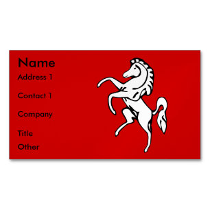 Business Card Magnet with Flag of Kent County