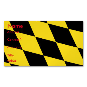 Business Card Magnet with Flag of Munich