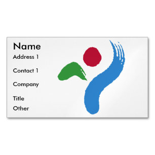 Business Card Magnet with Flag of Seoul