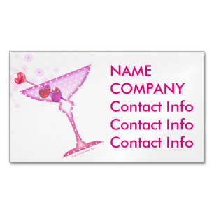 BUSINESS CARD MAGNETS - PINK MARTINI