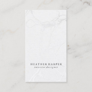 Business Card - Marble Grey Silver