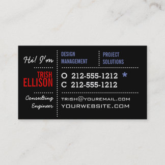 Business Card Minimalist Custom Template Modern