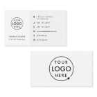 Business Card Modern Minimal Logo Custom Icons