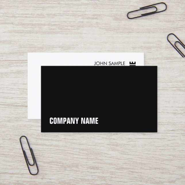 Business Card Modern Simple Company Personalised (Front/Back In Situ)