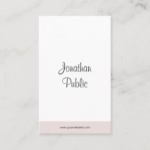 Business Card Modern Simple Elegant Script