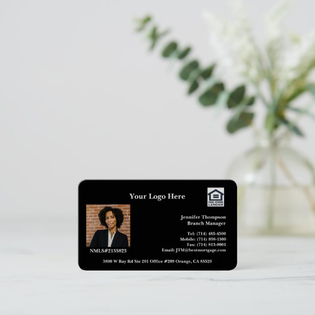 Business Card Mortgage, Real Estate, Insurance (Standing Front)