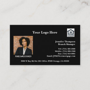 Business Card Mortgage, Real Estate, Insurance