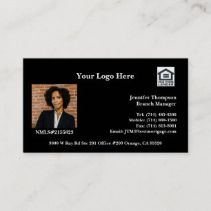 Business Card Mortgage, Real Estate, Insurance