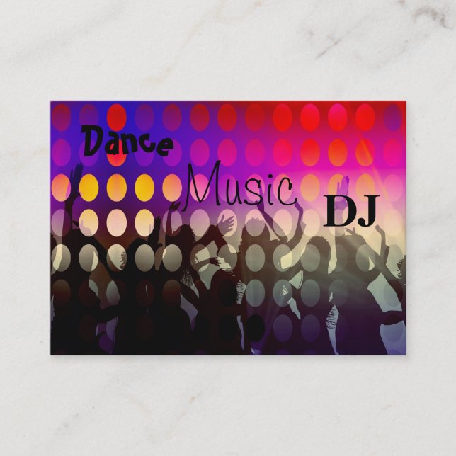 Business Card Music DJ Dance Party (Front)