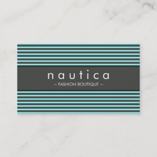 BUSINESS CARD :: nautical striped 11