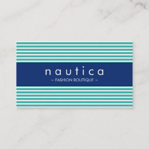 BUSINESS CARD :: nautical striped 20