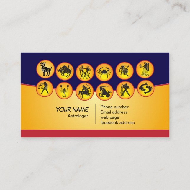 Business card or astrologer (Front)