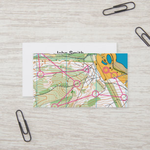 Business Card - Orienteering map
