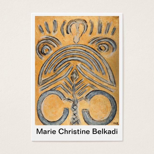Business Card Original Fine Art Abstract Artists (Front)