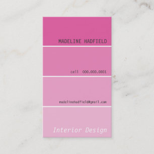 BUSINESS CARD :: paint swatch 1P