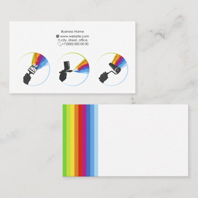 Business card painting works (Front/Back)