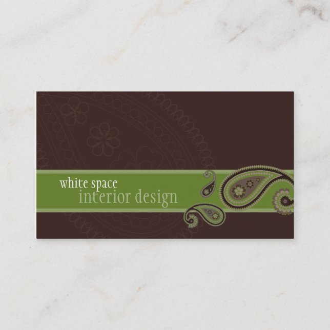 BUSINESS CARD :: paisley 2 (Front)