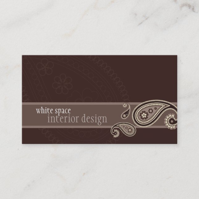 BUSINESS CARD :: paisley 4 (Front)