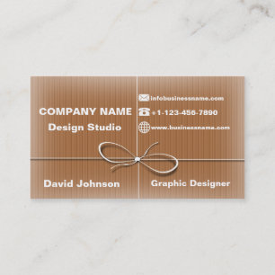 business card parcel post style