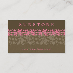 BUSINESS CARD :: patterned sunstone 2