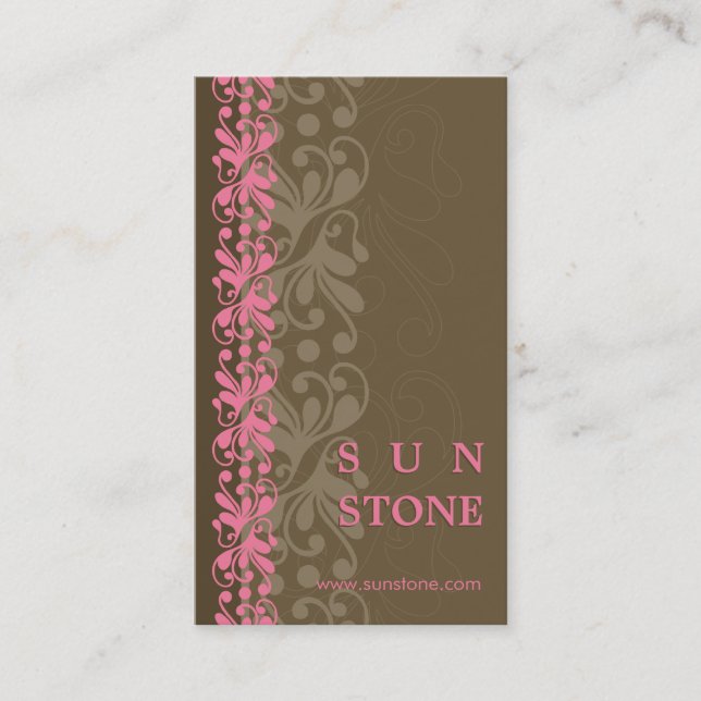BUSINESS CARD :: patterned sunstone P2 (Front)