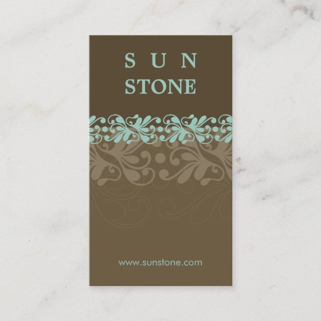 BUSINESS CARD :: patterned sunstone P6 (Front)