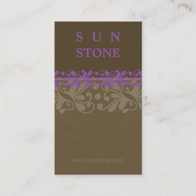 BUSINESS CARD :: patterned sunstone P7 (Front)