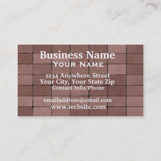 Business Card Paving Bricks