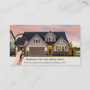 Business Card, photo customisable for Real Estate  Business Card