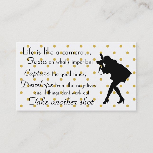 Business Card/Photography Business Card (Front)