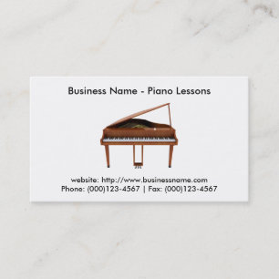 Business Card: Piano Lessons Business Card