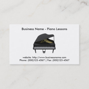 Business Card: Piano Lessons Business Card