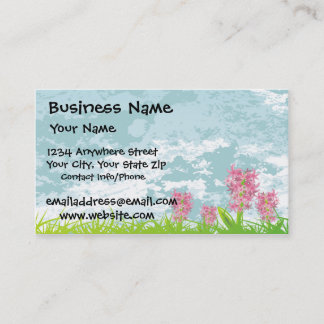 Business Card Pink Starflower