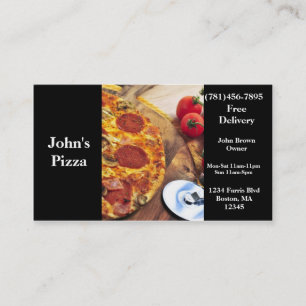 Business Card Pizza Restaurant