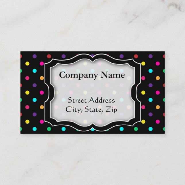 Business Card Polka Dot (Front)
