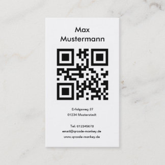 Business card, portrait format (customizable) business card