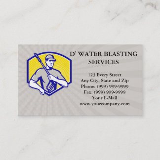 Business card Power Washing Pressure Water Blaster