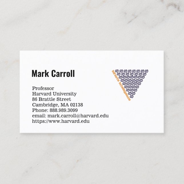 Business Card Professor (Front)