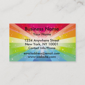 Business Card rainbow Explosion
