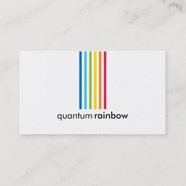 BUSINESS CARD :: rainbowed stripe 1 (Front)