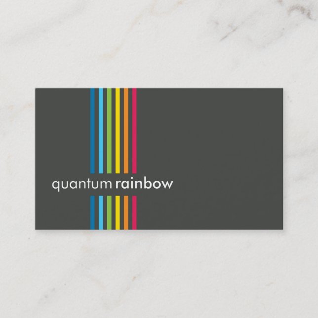 BUSINESS CARD :: rainbowed stripe 3 (Front)