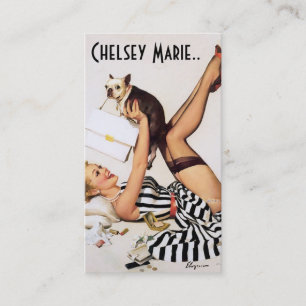 Business Card Retro Pinup