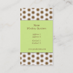 Business Card ~ Retro stars, cocoa