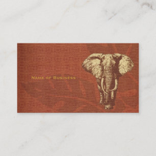 Business Card Safari Elephant